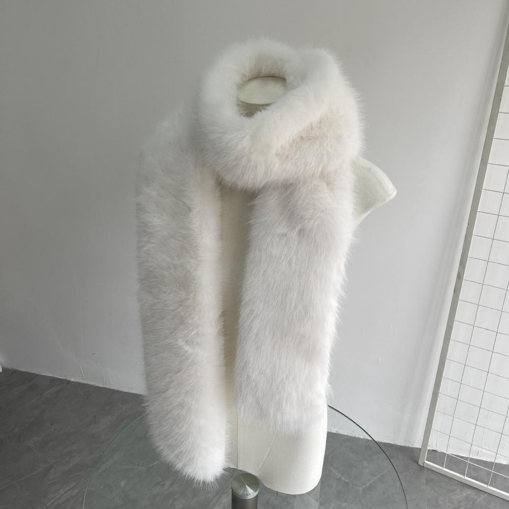 Faux Fur Long Scarf Womens Leopard Print Warm Plush Scarf Trending Scarf Wrap Y2K Accessories Luxury Imitation Rabbit Hair Shawl