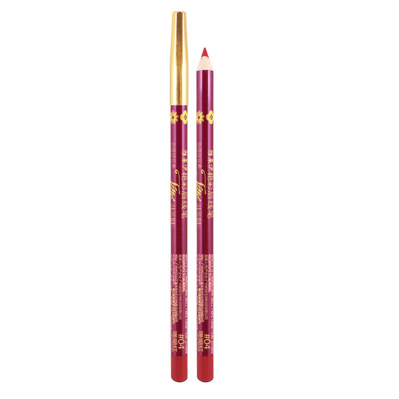 12-Color Lip Liner, Waterproof And Non-Fading For Beginners, Lazy With Makeup Velvet Color Rendering