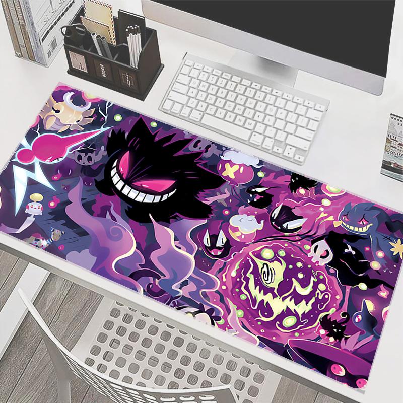 Mouse Pad Pokemon Gengar Office Laptop PC Computer Gamer Kawaii Gaming Accessories Mousepad Keyboard Desk Mat Carpet Table Pad 800x300x2mm