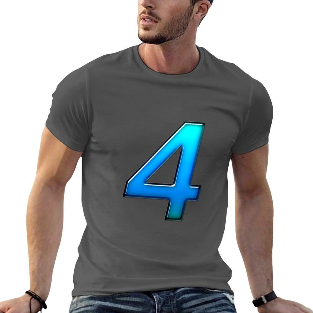 Number Four Tshirt Funny Gifts Vintage Graphic Tee T Shirts For Unisex Pack