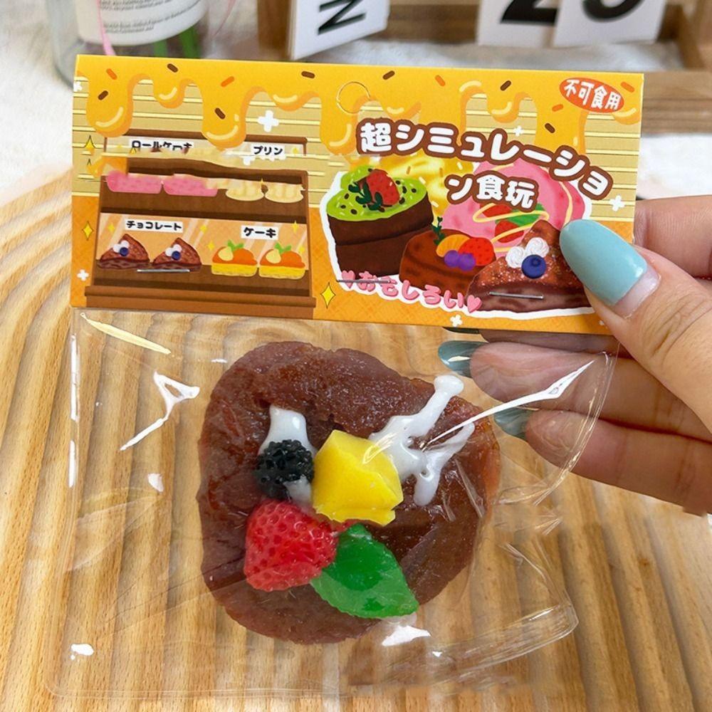 Simulation Slow Rising Squeeze Toy Mini Cute Cake Slow Rebound Toy Decompression Toy for Kid Gifts