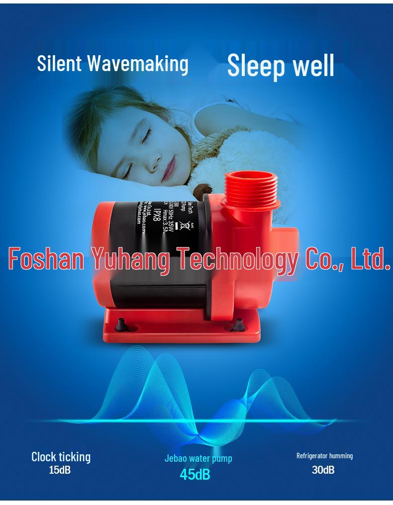 Jiebao Intelligente Frequenzvariable Ultra-Leise Tauchwasserpumpe für Kleine Aquarien