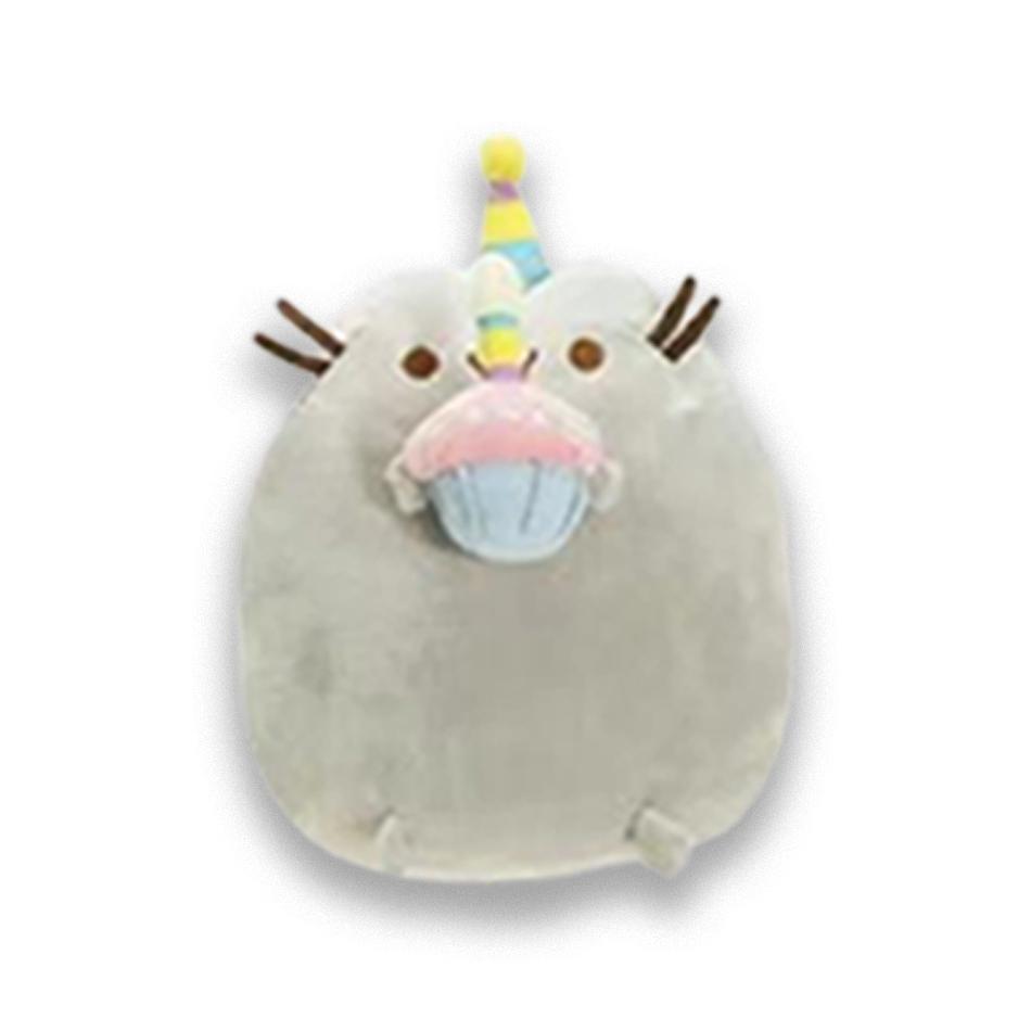 Divertido gato de peluche de , juguete de dibujos animados, gato de Anime suave, animales de peluche, muñecos de peluche, decora