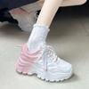 Popular peach powder gradual change dad shoes ins tide autumn shoes female versatile students high value campus casual shoes