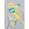 Inside Out 2 Childrens/Kids Think Positive Joy Heather Hoodie