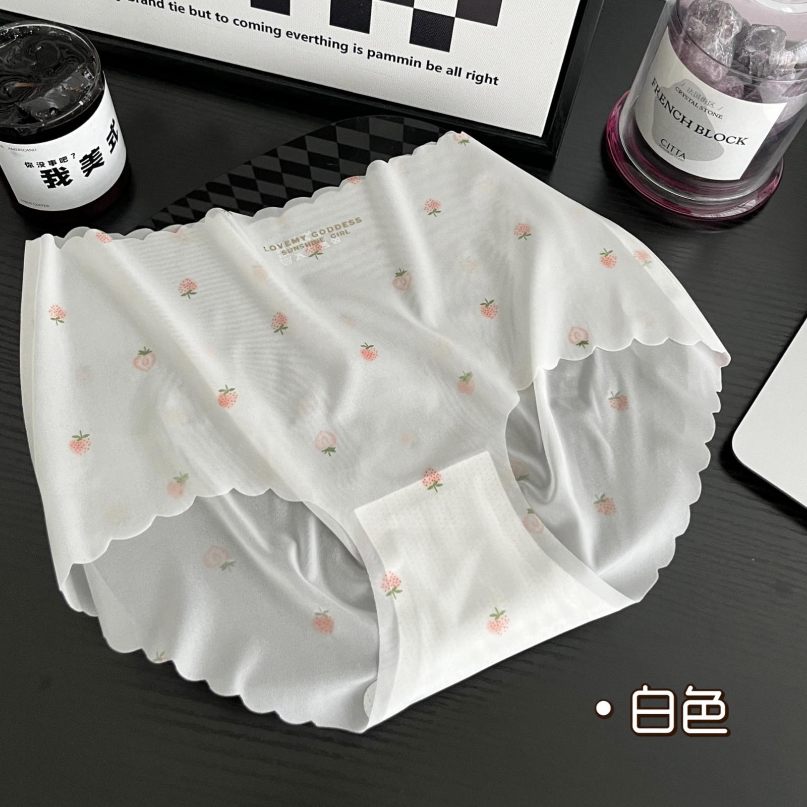 

Женское бесшовное нижнее белье из ледяного шелка, с высокой талией, облегающее бедра L белый