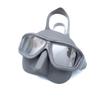 UMMY Streamline Freediving Mask for Freediving, Skin Diving, Snorkeling, and Skin Diving (Matte Silver)