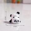 Luminous Panda Resin Ornament: Cute Micro Landscape Decor for Car Dashboard or Desktop