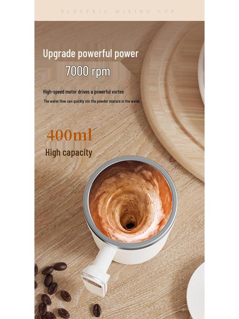 Kreativer Selbstumrührender Kaffeebecher mit Magnetischer Ladefunktion und Temperaturanzeige
