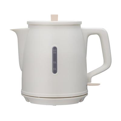 DRETEC Electric 1100W High Japanese Automatic Power Dry Boil Natural White Simple Teapot-style Kettle, 0.8L, Power, Stylish, Style, Retro, Off,