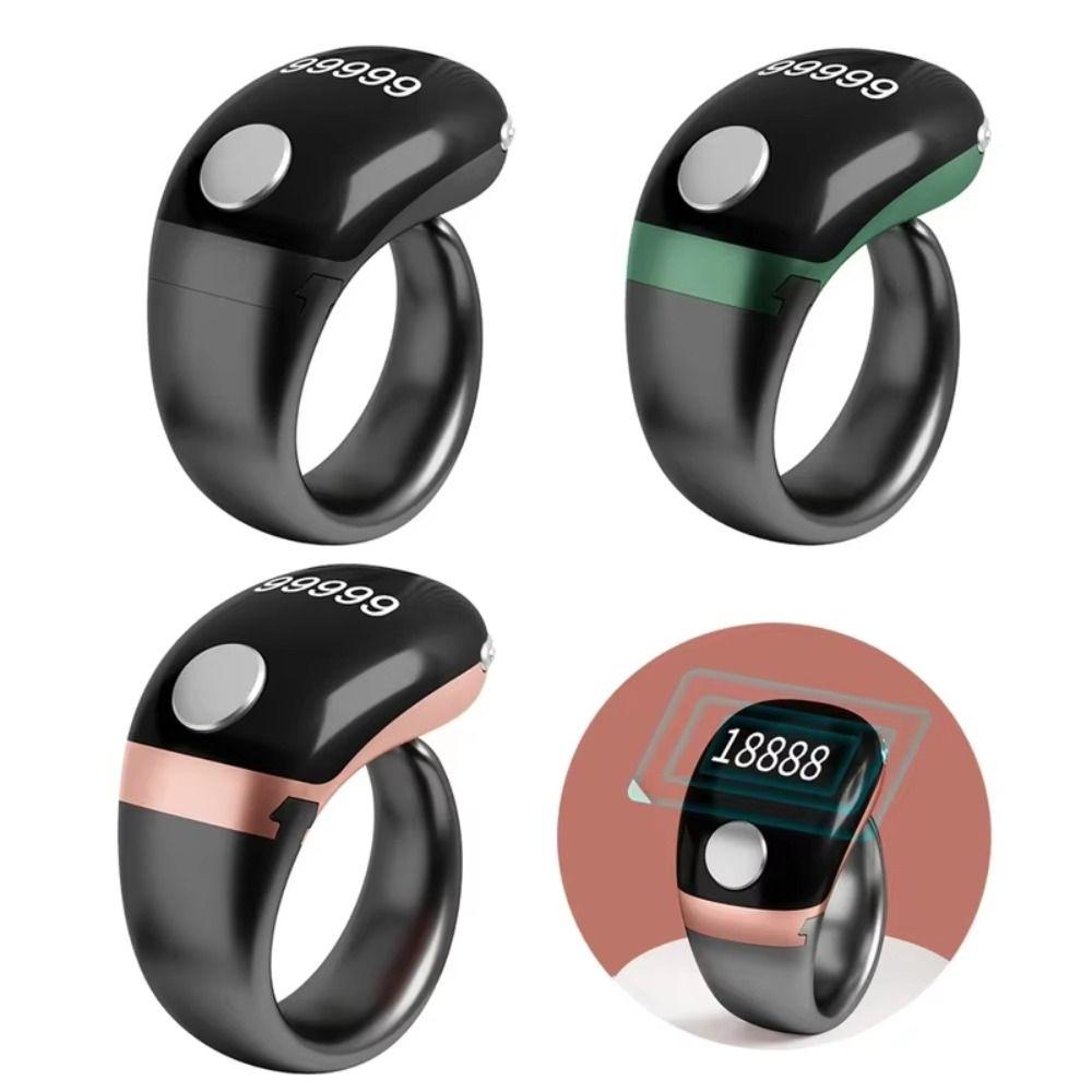 Touch Control Digital Tally Counter Removable Point Marker Smart Ring Counter  Prayer Tracking