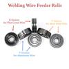 Professionelles MIG Drahtvorschubwalzen-Antriebsrad V GERÄNDELT U Führungsvorschubschweißen 0,6/0,8/1,0mm Walze in Industriequalität