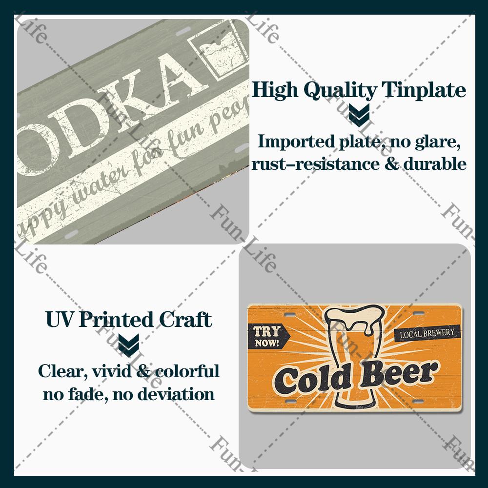 Beer Metal Tin Signs, Plaque Plates, Vintage Wine Poster, Bar, Pub Party, Man Cave, Pub, Kitchen, Home Wall Decor