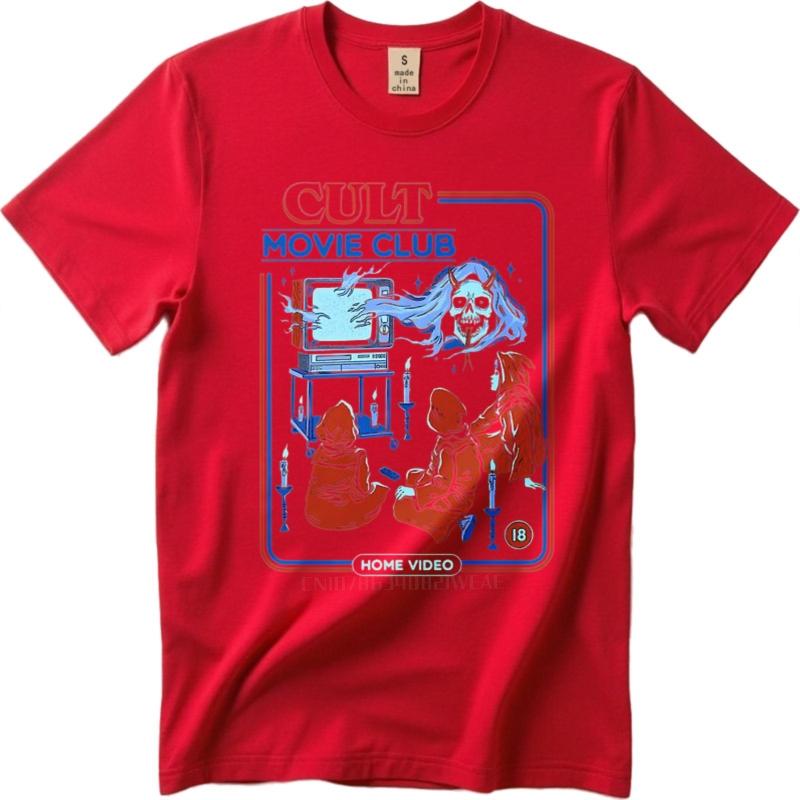 Cotton Summer For Her Tshirt Cult Movie Club Home Video Short Sleeve Printed O Neck Teeshirt Men Cotton Tshirt Fashion Tops