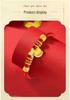 Gold 999 Zodiac Horse Charm Bracelet with Red Rope - Birth Year Gift for Girlfriend
