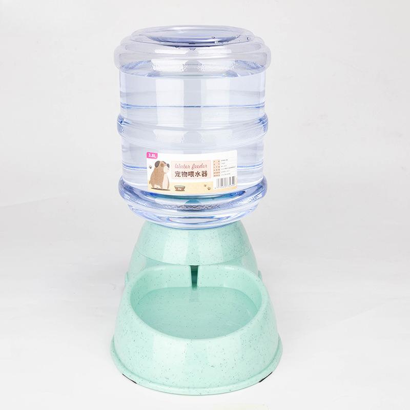 3.8L Automatic Pet Feeder and Waterer Combo Cat Dog Drinking Fountain Non Spill Bowl Plastic Pet Supplies MIT