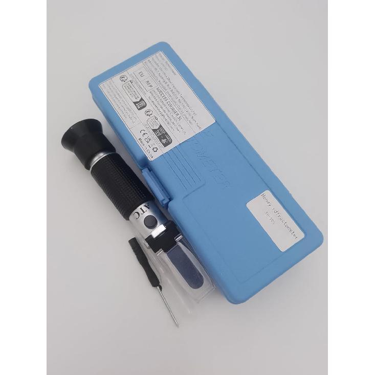 Honey Refractometer Beekeeper Tester 3 in 1 58-90% Brix Sugar 38-43% Baume 10-33% Water Portable Bees Hand-held Refractometer