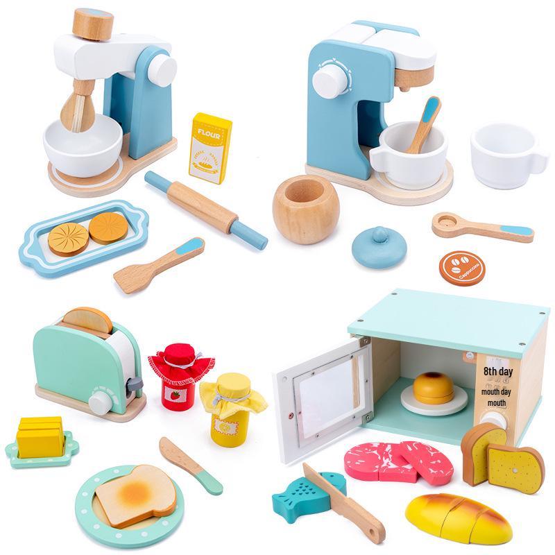 Wooden Kitchen Playset for Kids - Birthday Gift for Girls