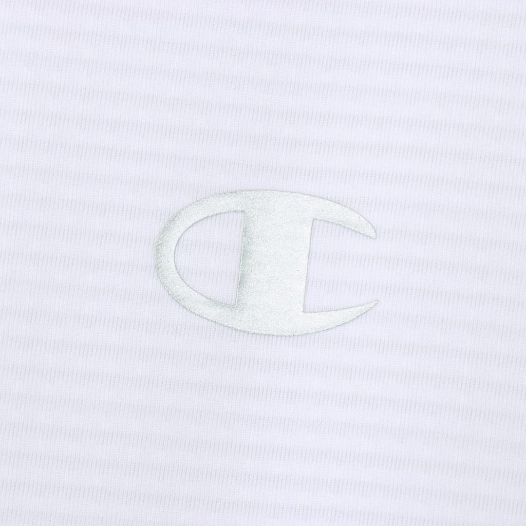 Dlouhé kulaté volejbalové tričko s dlouhým rukávem, rychlý zápach, bílé [Champion], rukáv, výstřih, schnoucí, strečové, antibakteriální, odolné