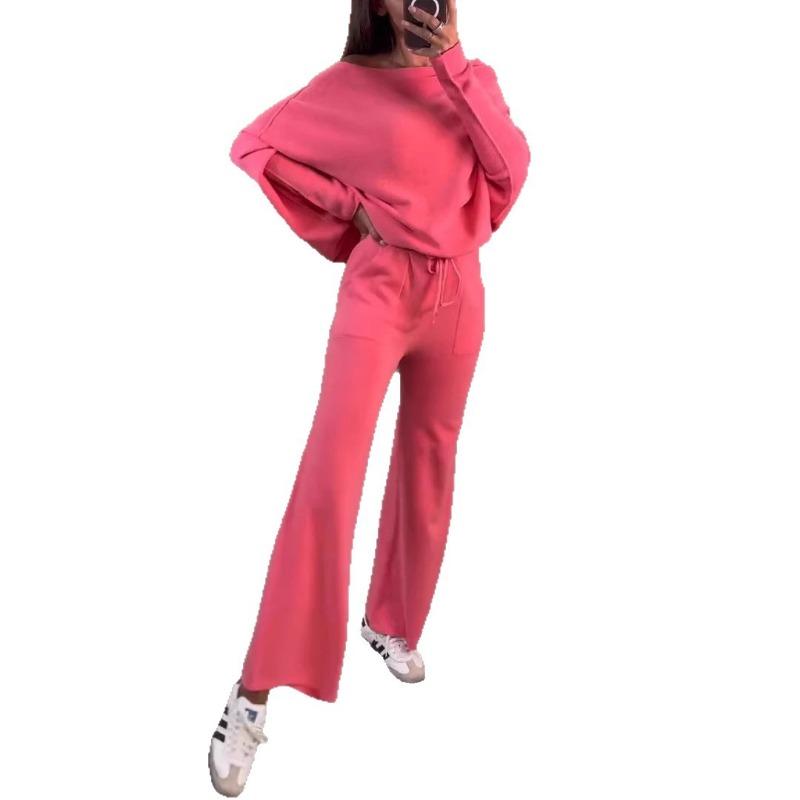 New Fall Collection Elegant Off-the-Shoulder Casual Two-Piece Set for Women