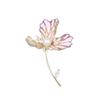 Elegant Fashionable Enamel Iris Flower Brooch Pin Luxury Freshwater Pearl Clip On Pin Trendy Accessory Floral Brooch Pin