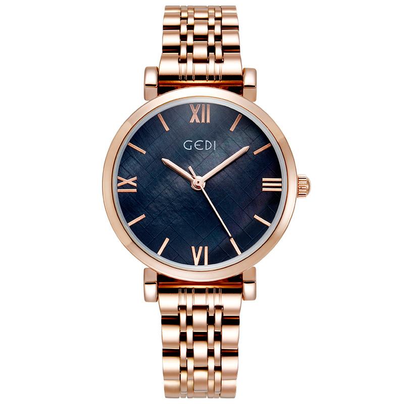 Steel Belt Watch Women'S Simple Temperament Fashion Versatile Waterproof Quartz Casual Watch