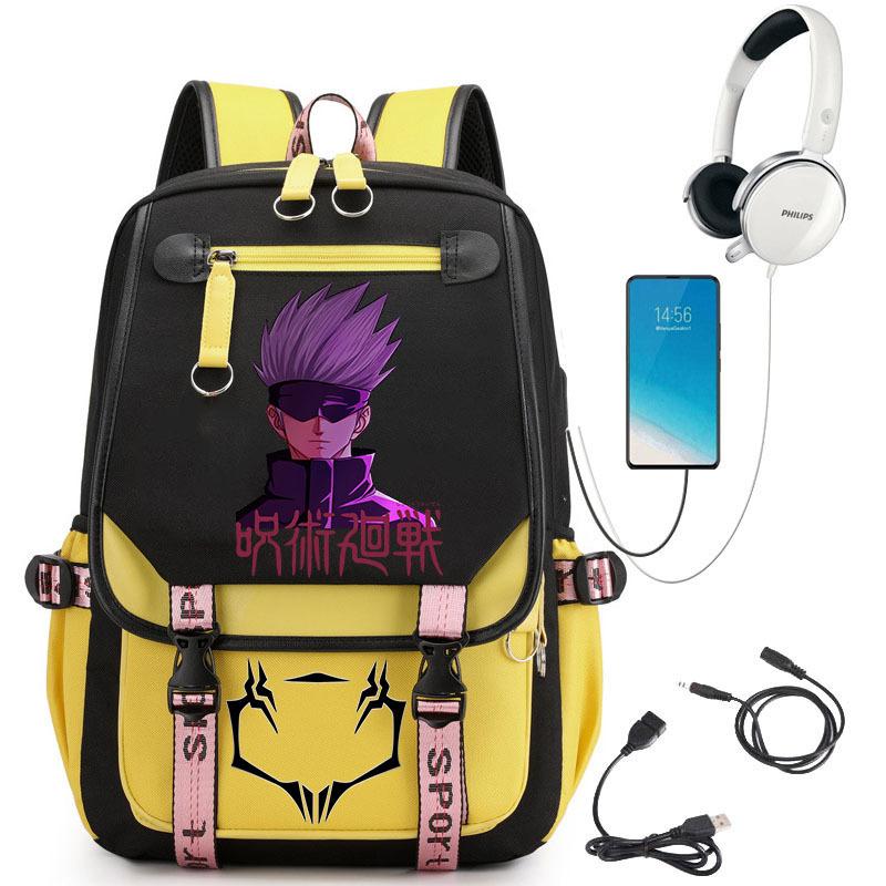 Popular Riman Peripheral Backpack Youth Student School Bag Usb Large Capacity Student Computer Bag
