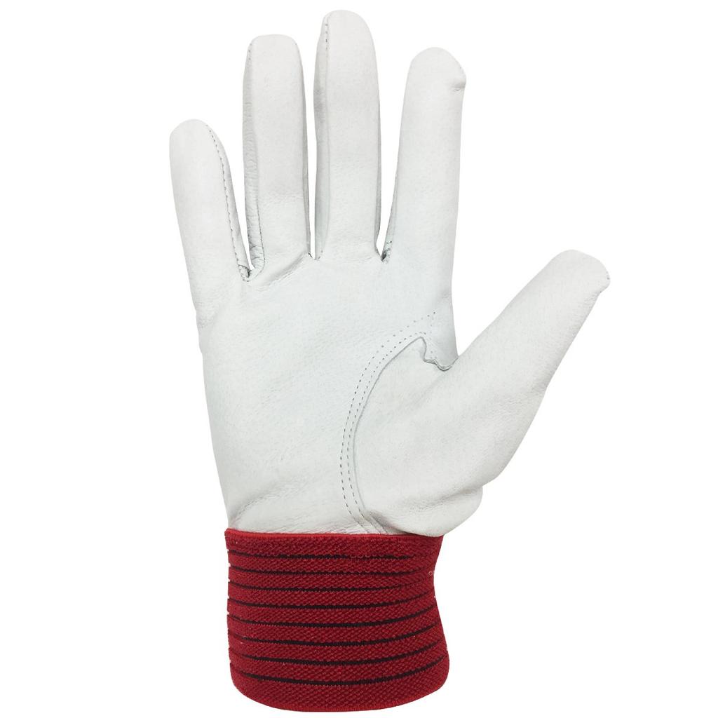 Pig Leather Work Gloves with Unlined Size Bandit [ACE] [Bulk Purchase] [2-Pack] Back, Red, M, AG5163-2P,