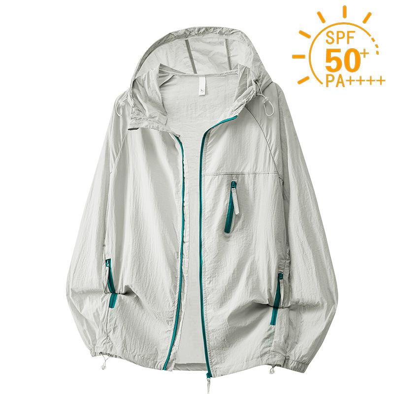 Summer Windbreaker Men Women Lightweight Sun Protection Jacket Unisex Camping Climbing Hiking Outdoor Sports Anti-UV Coat