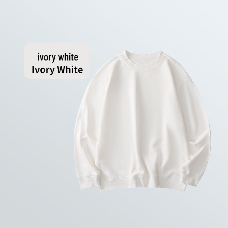 Men's Extra Thick 430g Terry Sweatshirt: Autumn/Winter Casual Loose Fit, Heavyweight, Round Neck, National Tide Style, Versatile Wear