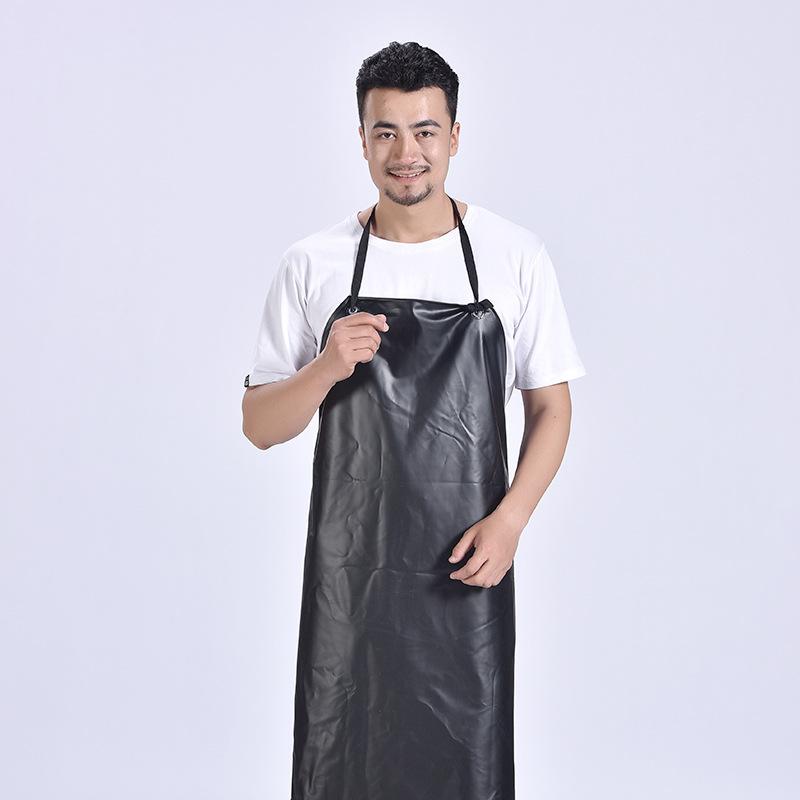 Black and Red Composite Oxford Cloth Aprons, Waterproof, Oil Resistant, Acid and Alkali Resistant, PVC Protection Supplies, New
