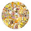50 Giraffe Cartoon Stickers Laptop Tablet Guitar Decorative Stickers