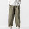 2025 Summer Japanese Style Plus Size Casual Harem Pants - Wide Leg, Solid Color