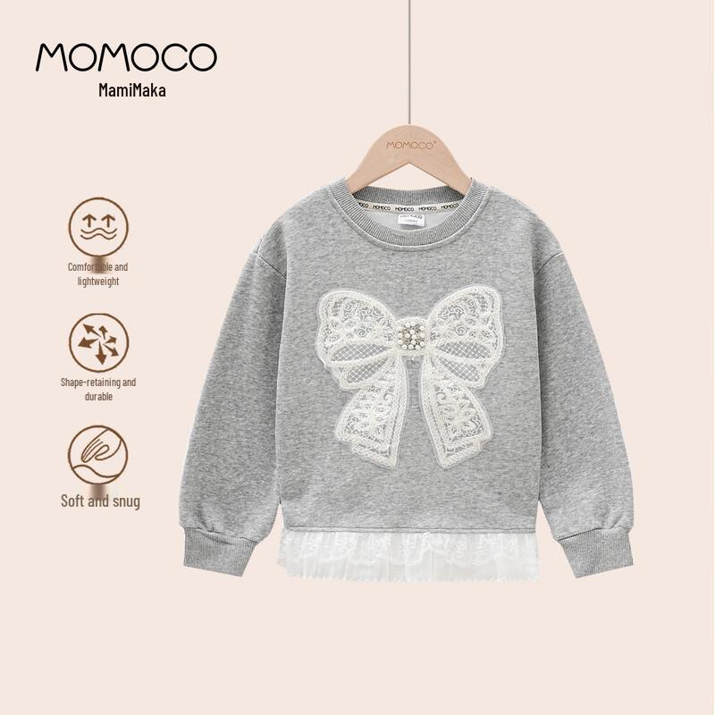 

MOMOCO Girls Sweet Lace-Trimmed Sweatshirt 90