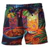Fashion Tiki Graphic Beach Shorts For Men Summer Casual Holiday Vacation 3D Printed Short Pants Loose Harajuku Kids Swim Trunks
