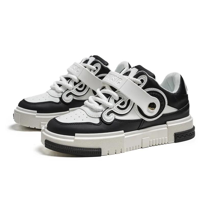 Fashion 2024 New Men's Designer Skateboard Sneakers Spring Fashion Beige Mens Platform Shoes Hip Hop Sneakers Men Casual Sports Shoes