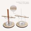 Wick Centering Tool Wick Stabilizer Candle Making Tool 2 Pieces Wooden Crafting Equipment Time-Saving for Home Fragrance