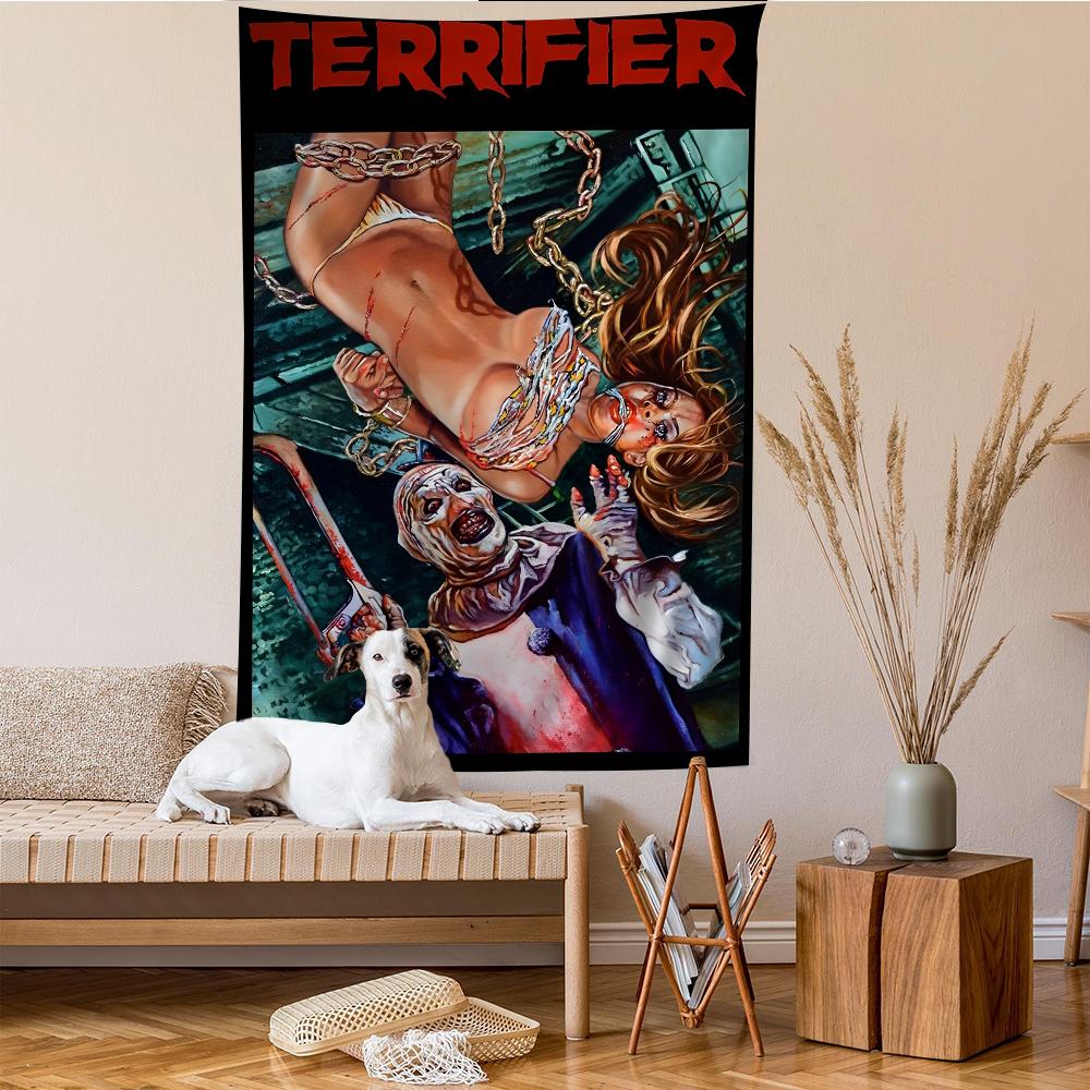 VIKAMA Gory Art Wandteppich Thema Dekorative Malerei Wohnzimmer Wandteppich Horror Thema Schlafzimmer Dekoration Halloween Geschenk