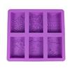 Lace Pattern Soap Silicone Mold Rectangle Mixed Flower Lotion Bar Making Supplies Handmade Embossed Cake Mooncake Accessories