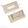 PU Leather Auto Sun Visor Tissue Holder - 1PC Hanging Car Tissue Box for Truck Stylish Interior Storage & Decoration Accessories