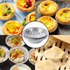 100Pcs Disposable Egg Tart Mould Aluminum Foil Cupcake Tin Mold Shell Tart Pan  for Pie