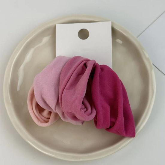 4Pcs Hair Rope Thickened Widened High Elastic Hair Ties Solid Color Ponytail Holders Soft Hair Accessories