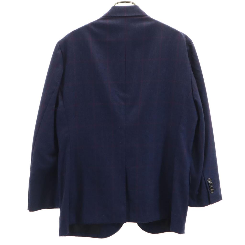 BLION Check Pattern tailored jacket Navy Men's Used