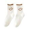 1-10Pair Smiley Face Snow Socks Thick Terry Loop Mid Calf for Winter Sports Home Comfort Moisture Wicking Warm Socks