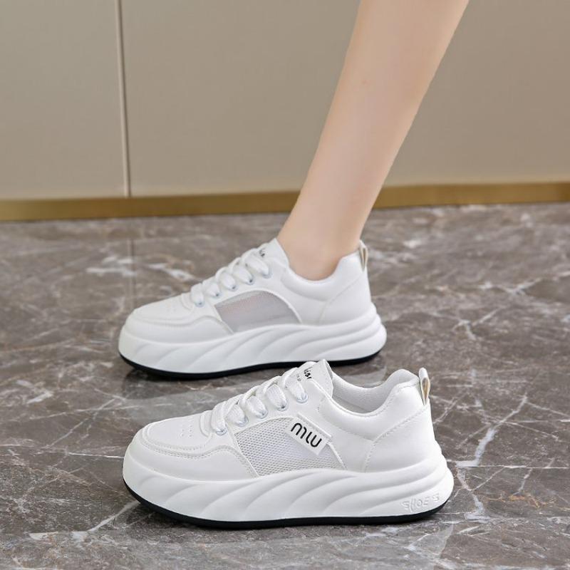 Fashion Women's Shoes Summer Thick Sole White Spring Autumn Breathable Platform Tennis Woman Runing Shoes Female Casual Sneaker