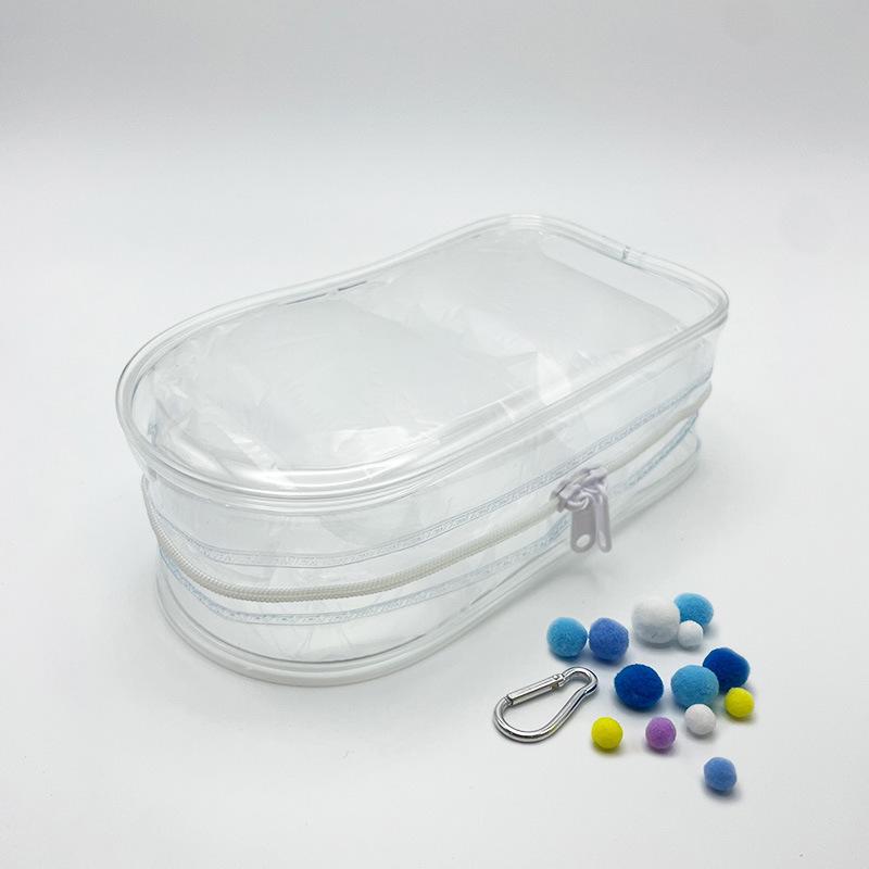 Labubu Transparent Baby-Walking Cotton Doll Display & Storage Bag with Keychain Small (Empty Bag)