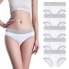 5PC Women's Underwear Mid-Waist Butt-Lifting Solid Color Comfortable Underwear