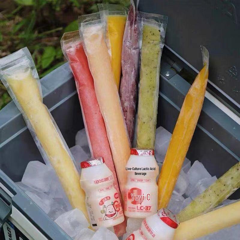 DIY Disposable Popsicle Ice Mold Bags - Food Grade & Self-Sealing Single (Unpackaged)