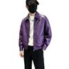 Premium lapel leather jacket men's autumn and winter new Kusa wind locomotive clothing casual ruffian handsome leather jacket