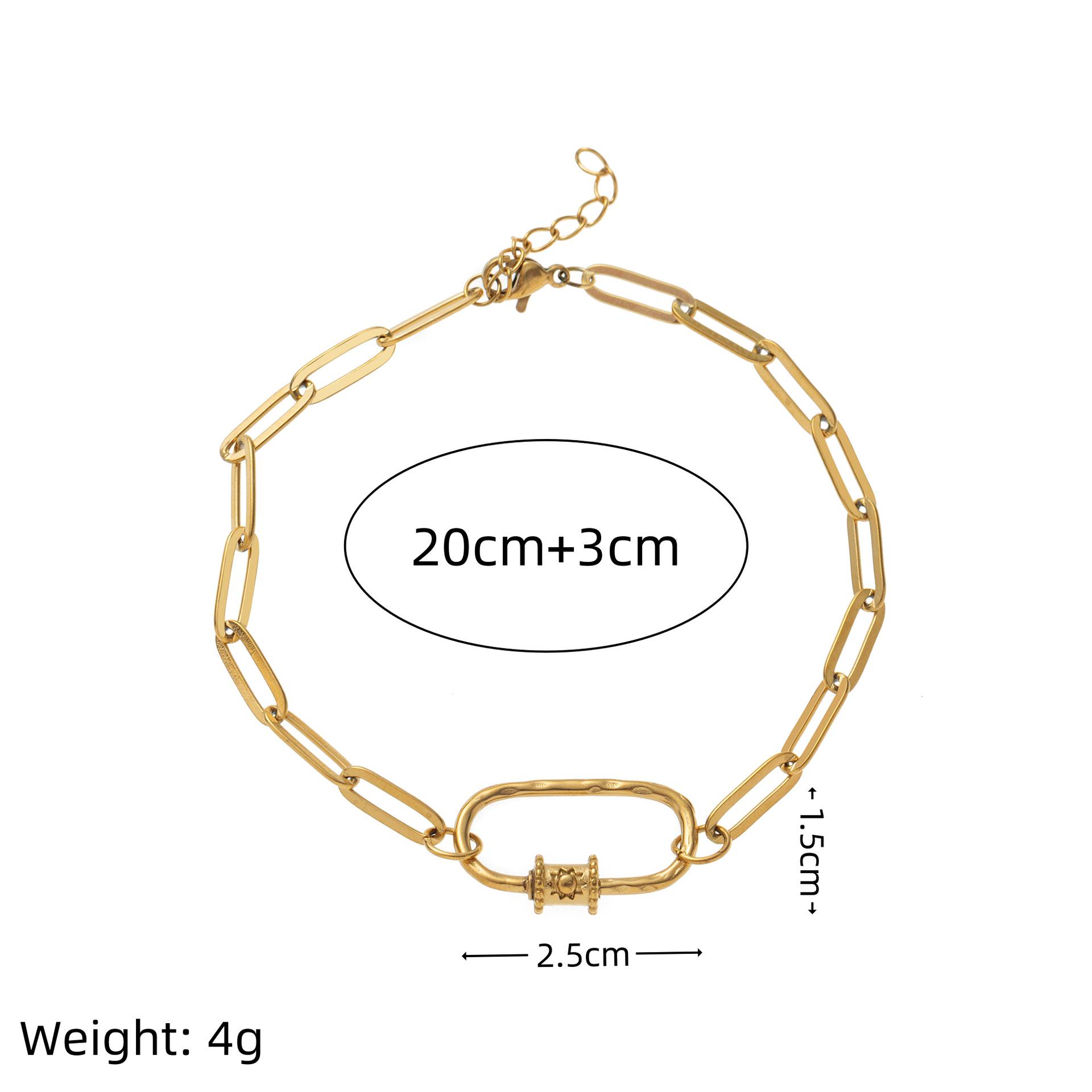 18K Gold Retention Stainless Steel Sun Moon Zircon Inlaid Pendant Necklace & Bracelet